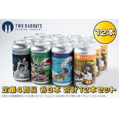 ふるさと納税 近江八幡市 TWO RABBITS BREWING クラフトビール<飲み比べ4種×12本セット>