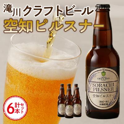 ふるさと納税 滝川市 「ソラチエース」使用のピルスナー6本