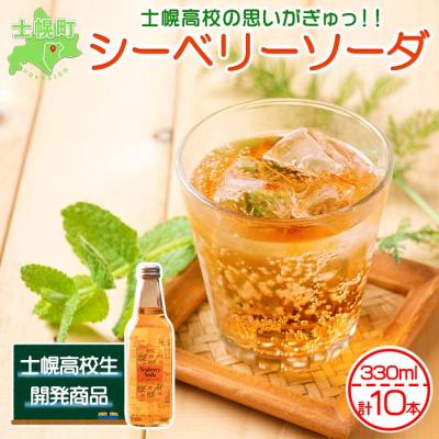 ふるさと納税 士幌町 シーベリーソーダ 330ml×10本 士幌高校生開発 サジー 十勝 士幌町[C01]