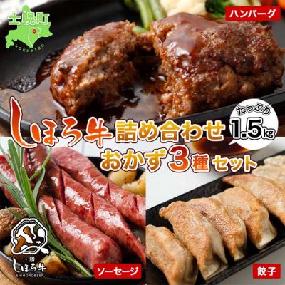 ふるさと納税 士幌町 しほろ牛加工品詰め合わせ(ハンバーグ・ソーセージ・餃子) [N26]