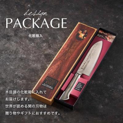 ふるさと納税 関市 【濃州正宗作】三徳包丁 オールステンレス ダマスカス |  | 02
