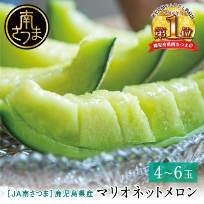 ふるさと納税 南さつま市 ◆5月〜6月出荷◆鹿児島県産 マリオネットメロン 4〜6玉 JA南さつま