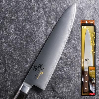 ふるさと納税 関市 &lt;湿式砥石を使用した本格刃付&gt; ◇貝印 関孫六 木蓮 牛刀 180mm