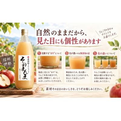 ふるさと納税 伊那市 与古美の「そのまんま」りんごジュース6本セット |  | 02