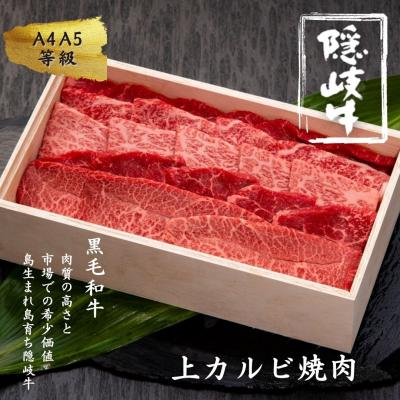 ふるさと納税 海士町 幻の隠岐牛 上カルビ 焼肉用500g