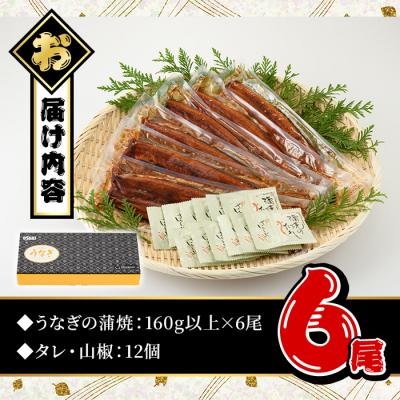 ふるさと納税 曽於市 無投薬!鹿児島県産うなぎ蒲焼セット<特上>(計960g・ 約160g以上×6尾) タレ・山椒付 |  | 01