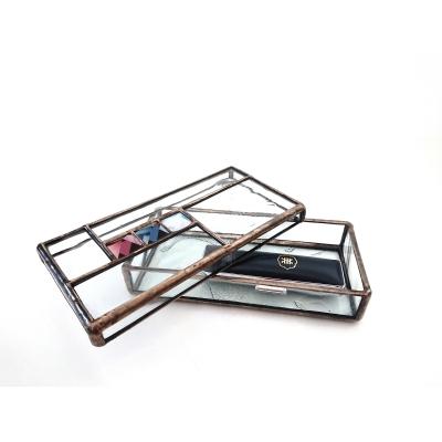 ふるさと納税 飯能市 ステンドグラスの判子入れ小箱2個セット