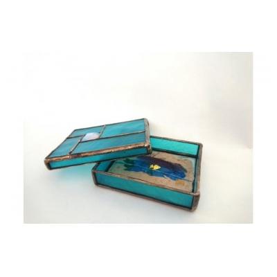 ふるさと納税 飯能市 ステンドグラスの名刺入れ小箱