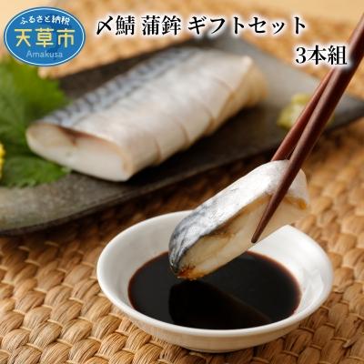 ふるさと納税 天草市 〆鯖 蒲鉾 ギフトセット 3本組 かまぼこ