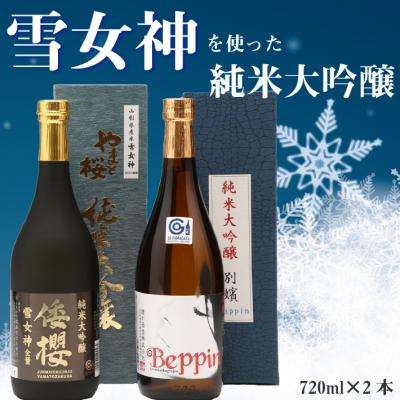ふるさと納税 庄内町 純米大吟醸「雪女神」セット 720ml×2本 日本酒 飲み比べ
