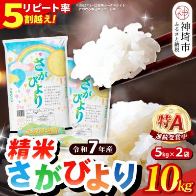 ふるさと納税 神埼市 【令和7年産】さがびより 精米 10kg(H015224) | 