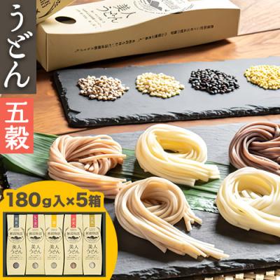 ふるさと納税 笠岡市 雑穀物語美人うどん五穀