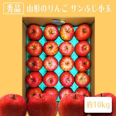 ふるさと納税 長井市 [2026年発送]「秀品」山形のりんご(小玉サンふじ)約10kg_H084(R8)