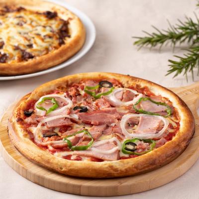 ふるさと納税 宍粟市 宍粟ハムたっぷりピザとミートピザのセットJ2