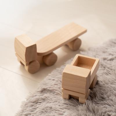 ふるさと納税 宍粟市 木のおもちゃ「トラック・トレーラー」AH3