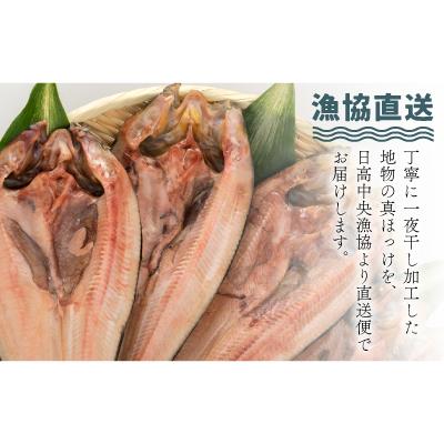 ふるさと納税 浦河町 漁協直送!開き真ホッケ一夜干し(中)270g以上×5枚 [02-791] |  | 01