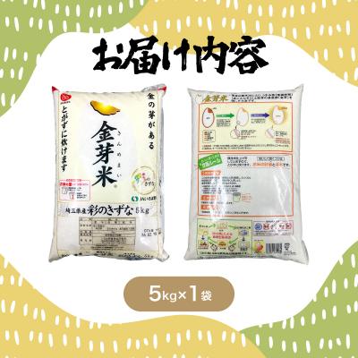 ふるさと納税 飯能市 埼玉県産 金芽米(彩のきずな)【BG無洗米】5kg |  | 03