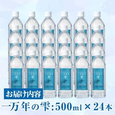 ふるさと納税 佐伯市 ミネラルウォーター 一万年の雫 軟水 (計12L・500ml×24本)の画像