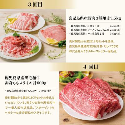 ふるさと納税 南さつま市 【定期便】畜産王国鹿児島の厳選お肉4種(全4回) |  | 03