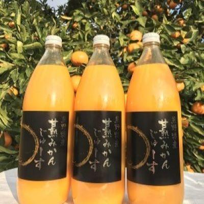 ふるさと納税 熊野市 仲森農園の[甘熟みかんじゅーす](3本)