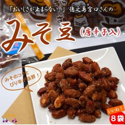 ふるさと納税 徳之島町 〜みそのコクとピリ辛が美味しい〜宮口さんのみそ豆(唐辛子入)