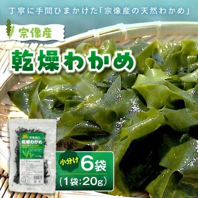 ふるさと納税 宗像市 宗像産 乾燥カットわかめ 20g×6袋セット(計120g)[道の駅むなかた]_HA04444