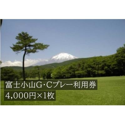 ふるさと納税 小山町 富士小山G・Cプレー利用券 1枚 [小山町内 ゴルフ場 共通利用券]