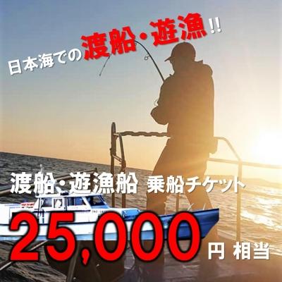 ふるさと納税 海士町 渡船・遊漁 乗船チケット 25000円相当 ふるさと納税