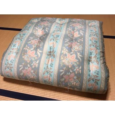 ふるさと納税 南あわじ市 ゴージャスなコットン敷布団[防ダニ]/シングル・グリーン