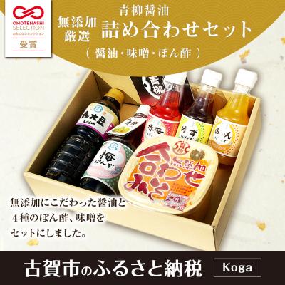 ふるさと納税 古賀市 無添加厳選詰め合わせセット 青柳醤油