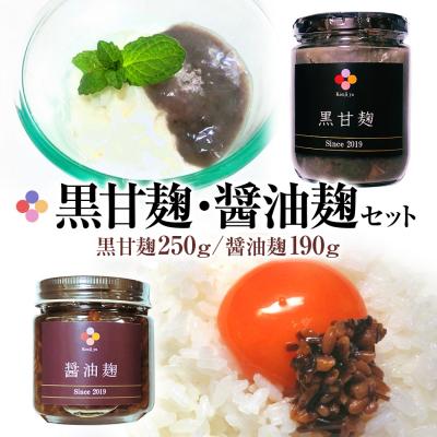 ふるさと納税 古賀市 黒甘麹・醤油麹セット[麹家]