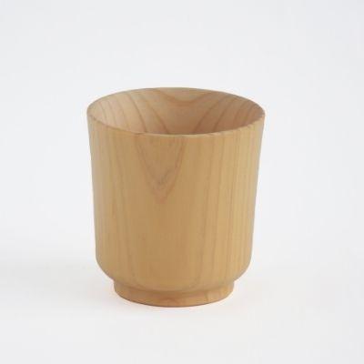 ふるさと納税 福島市 木製檜コップ ぐいのみ No.0712