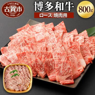 ふるさと納税 古賀市 博多和牛ロース焼肉用800g (有)ヒロムラ
