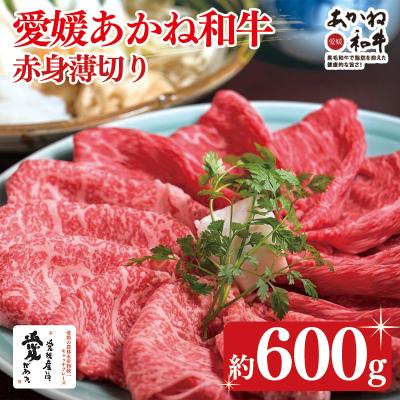 ふるさと納税 松前町 愛媛あかね和牛 赤身薄切り約600g[SZS010_x]