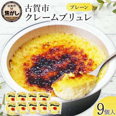 ふるさと納税 古賀市 こがしクレームブリュレ(プレーン)&lt;3個セット×3箱&gt;9個入り[ロハス]