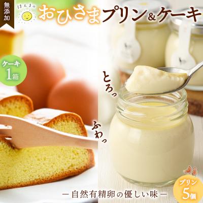 ふるさと納税 神埼市 おひさまプリン&amp;ケーキセット (H073110)