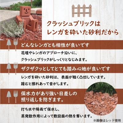 ふるさと納税 碧南市 400kg(20kg×20袋) レンガの砂利 クラッシュブリック ダークブラウン H032-102 |  | 01