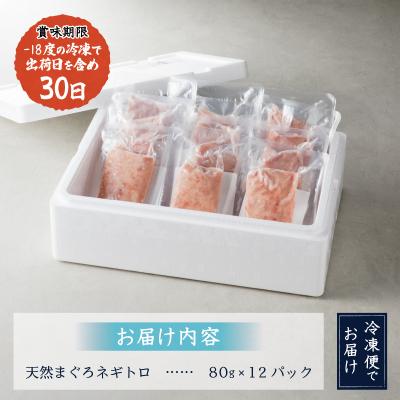 ふるさと納税 焼津市 【発送時期要確認】天然 まぐろ ネギトロ 80g×12パック(a10-598) |  | 02