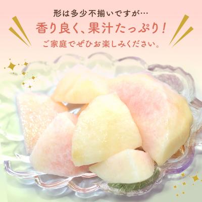 ふるさと納税 瀬戸内市 ご家庭用 おかやま の 桃 大玉 3玉(合計約900g)岡山県産 [No.5735-0686]の画像