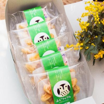 ふるさと納税 南あわじ市 [ふくカフェ]ふくワッフルBOX(5個入り)