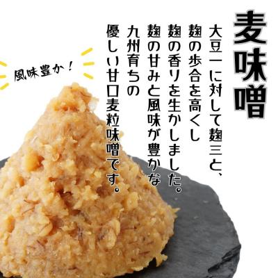 ふるさと納税 豊後高田市 [スピード発送] 麦味噌 昭和の町 (2kg×2個) 味噌 みそ 調味料