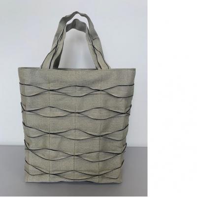 ふるさと納税 飯能市 畳屋さんのヘリバッグ[手さげ(横はぎ)]深緑