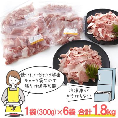 ふるさと納税 境町 【小分け】いち美豚 小間切れ肉1.8kg (300g×6パック) 肉 お肉 豚肉 豚小間 国産 |  | 02