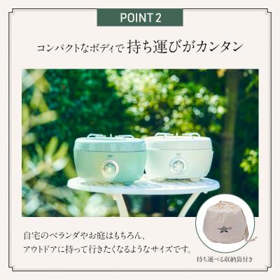 ふるさと納税 加西市 【在庫限り!】アラジン 緑 ポータブルガスコンロ[No5698-0736] |  | 02