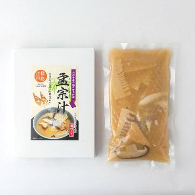 ふるさと納税 庄内町 山形県庄内地区 郷土料理 孟宗汁 レトルト 350g×2箱  孟宗 筍 たけのこ 味噌汁 たけのこ汁_1