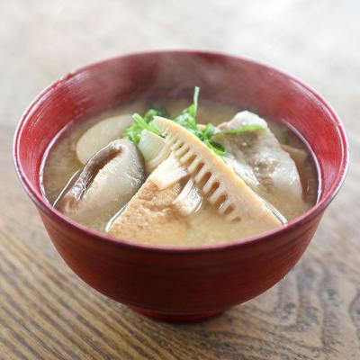 ふるさと納税 庄内町 山形県庄内地区 郷土料理 孟宗汁 レトルト 350g×2箱  孟宗 筍 たけのこ 味噌汁 たけのこ汁_2