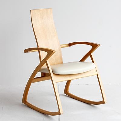 ふるさと納税 加西市 U-La ハイバック ロッキングチェア(ナチュラル) 新生活 木製 [No5698-0627]