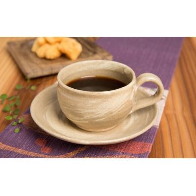 ふるさと納税 八頭町 因久山焼 刷毛目 コーヒーカップ