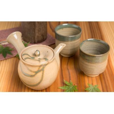 ふるさと納税 八頭町 因久山焼 急須セット