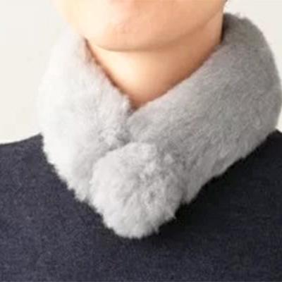 ふるさと納税 横瀬町 [首が暖か]メリノン「プチマフラー」色/グレー